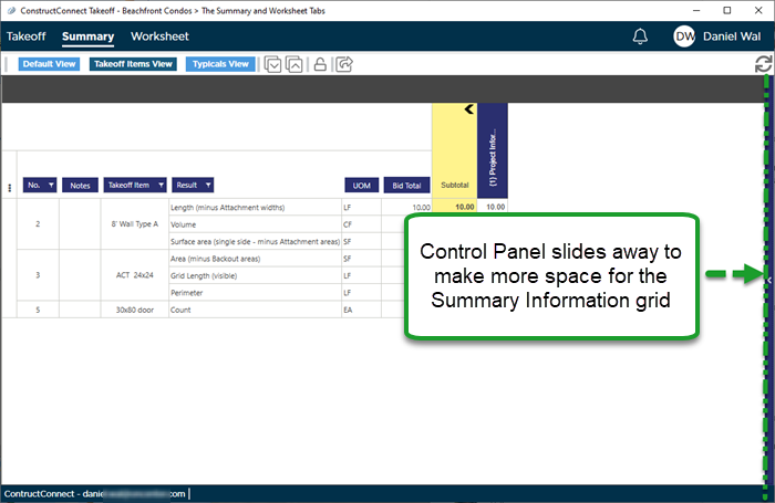 011102 Bid Tabs The Summary Tab Overview Of Cumulative Quantity Results Constructconnect 9036